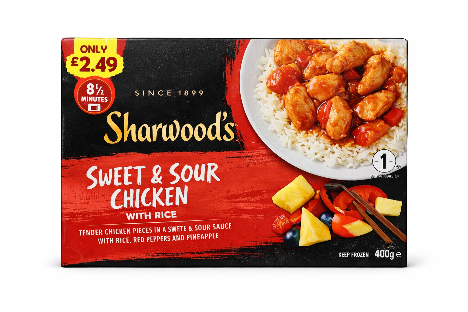 Sharwood’s Sweet & Sour Chicken with Rice