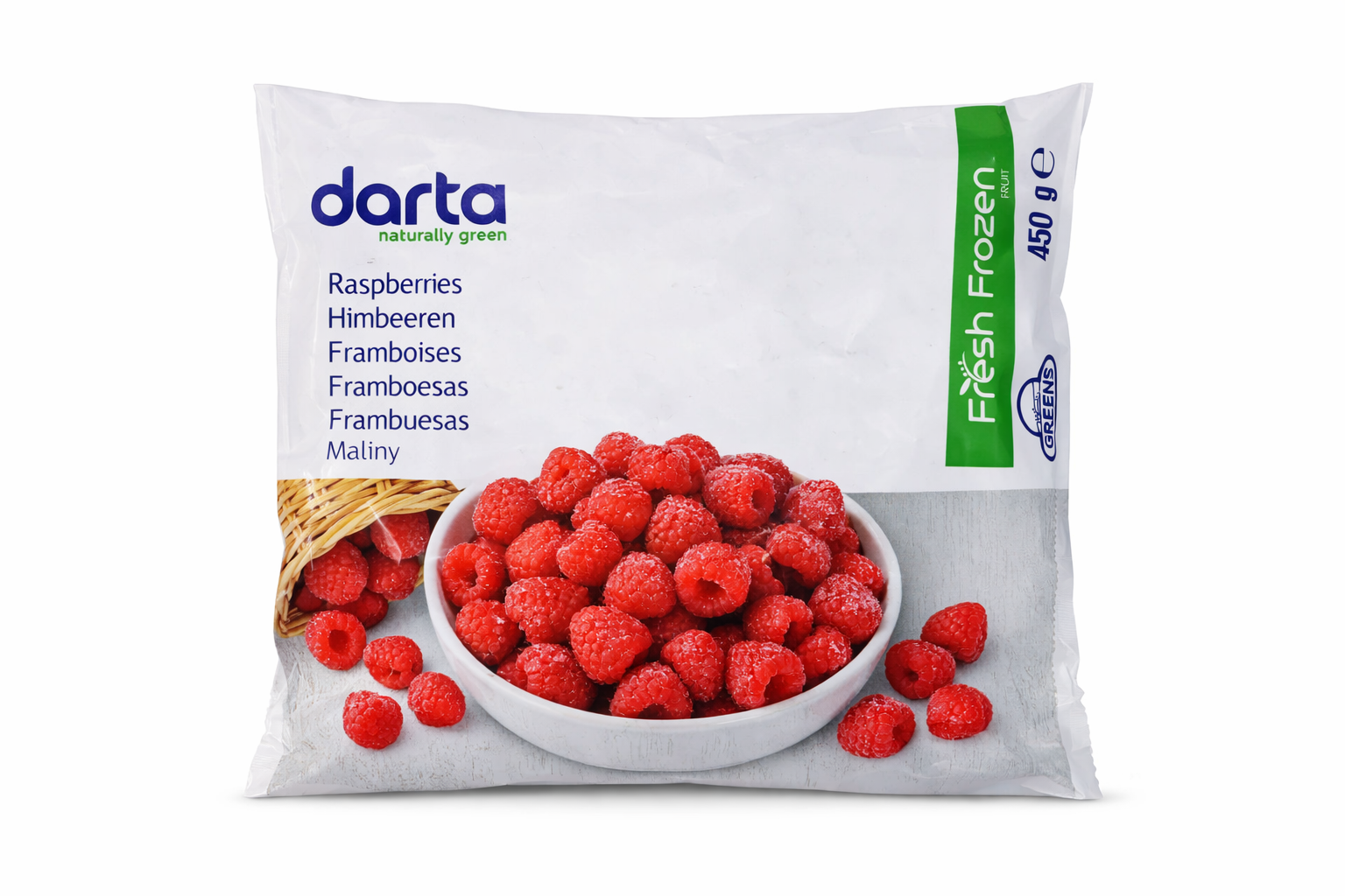 Frozen raspberries