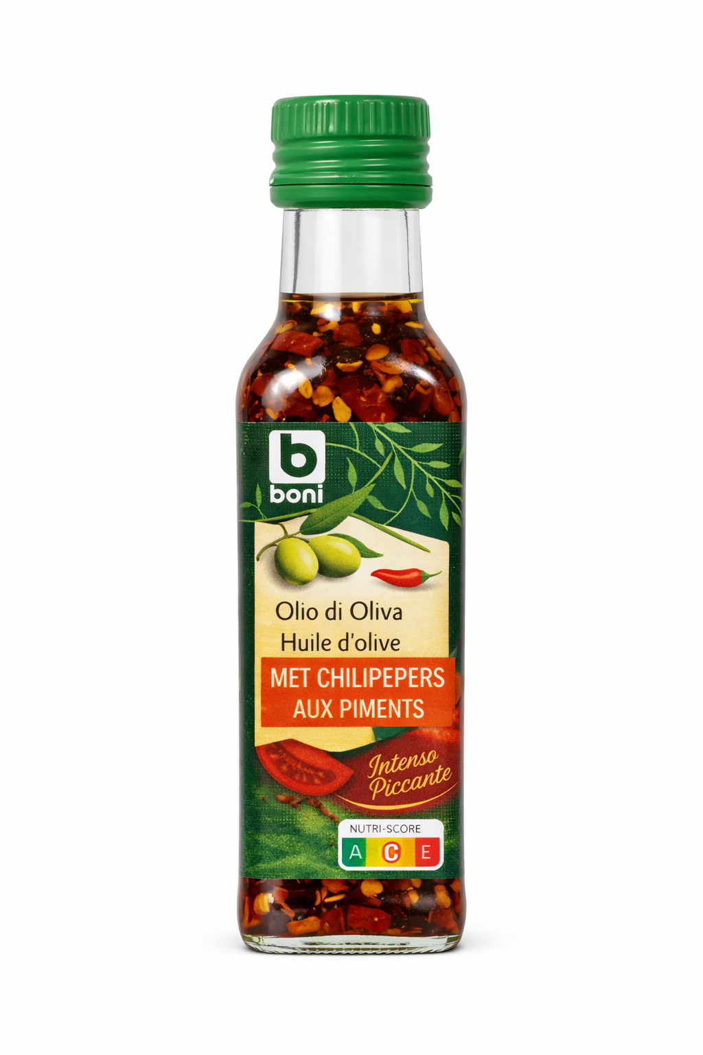 Olive Oil  with Chili Peppers