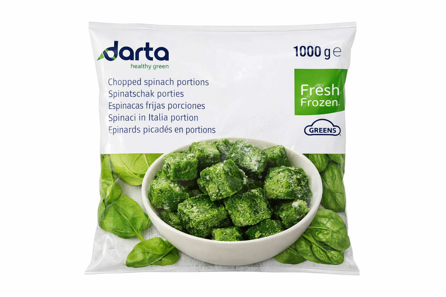 Darta Fresh Frozen Chopped Spinach Portions