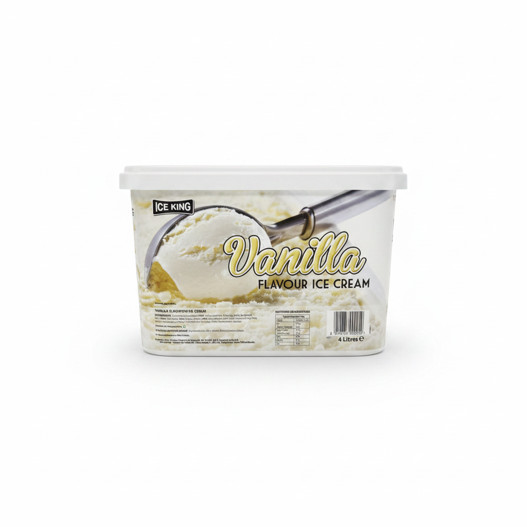 Ice King Vanilla Flavour Ice Cream – 4 Litres