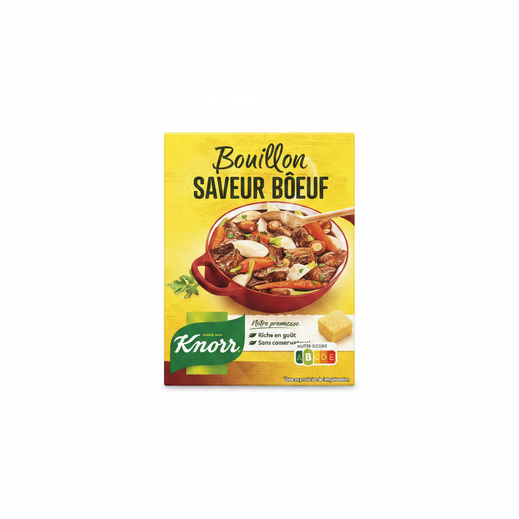 Knorr Bouillon Saveur Bœuf – Beef Stock Cubes (15x10g)