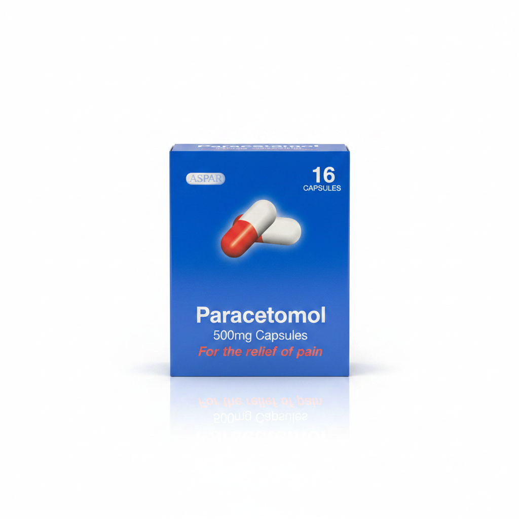 Paracetamol 500mg Capsules 16s - ASPAR