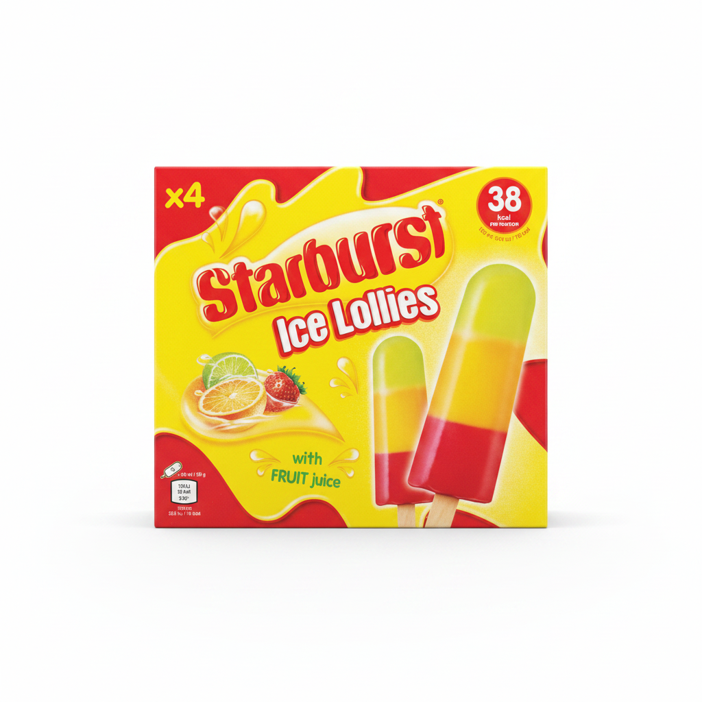 Starburst Ice Lollies x4