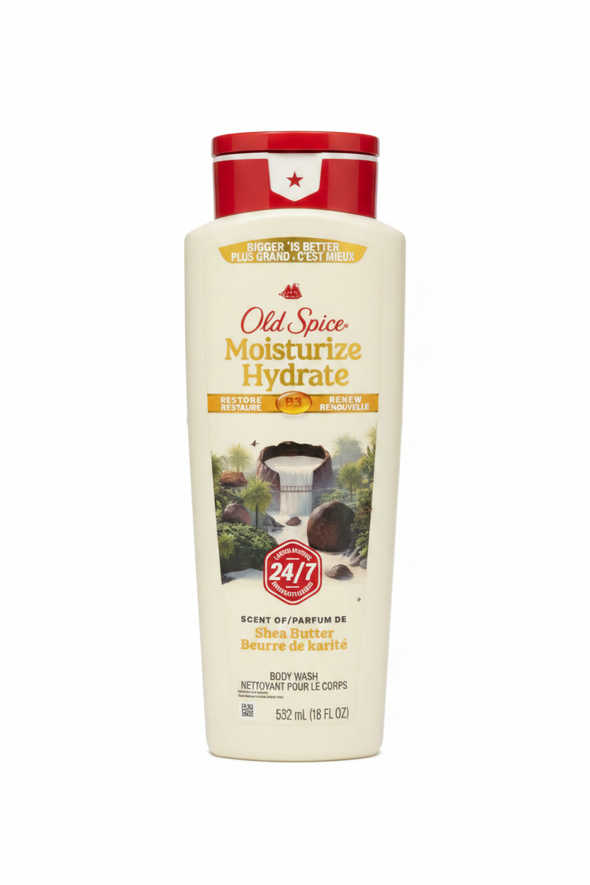 Old Spice Moisturize Hydrate Body Wash – Shea Butter