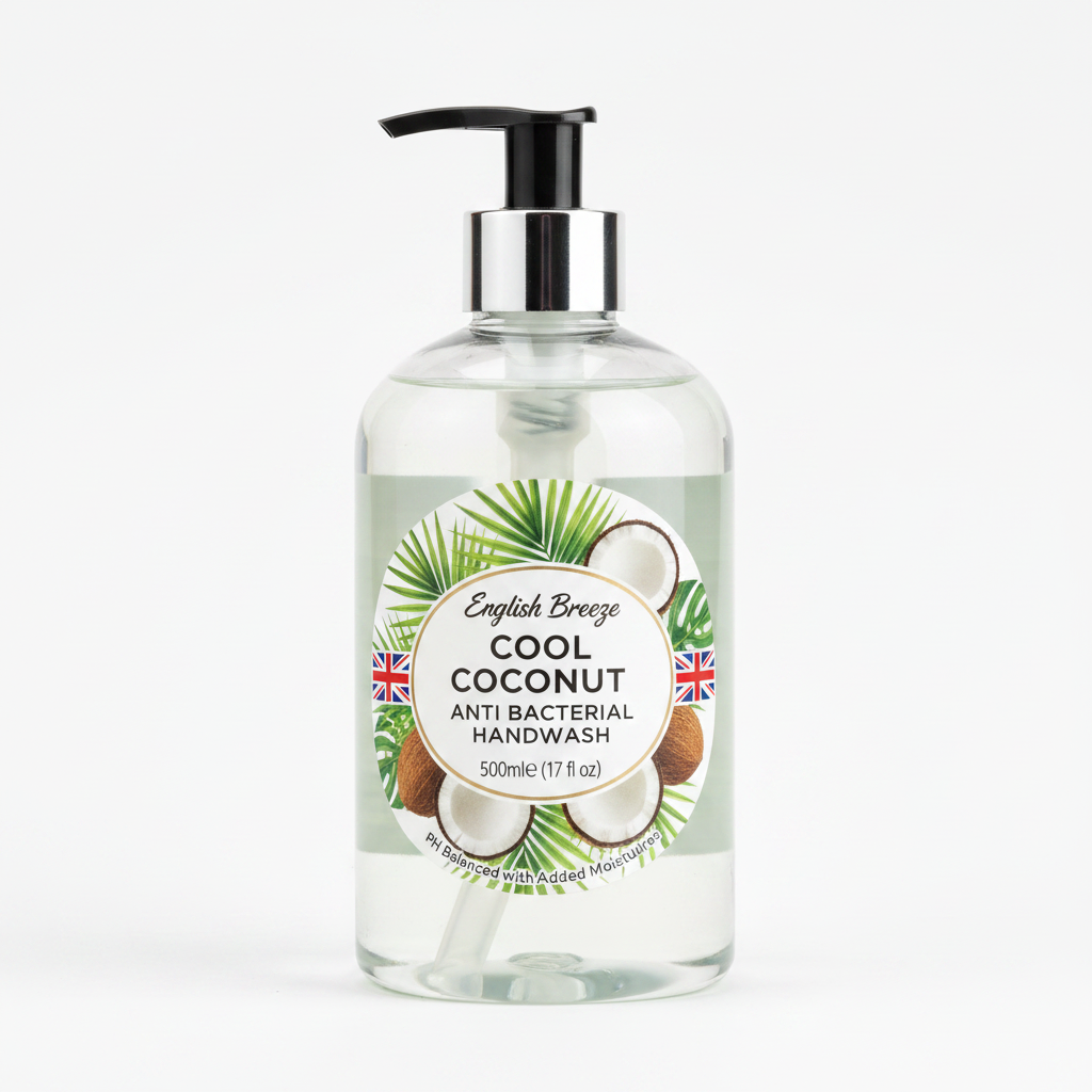 English Breeze Cool Coconut Anti-Bacterial Handwash 500ml