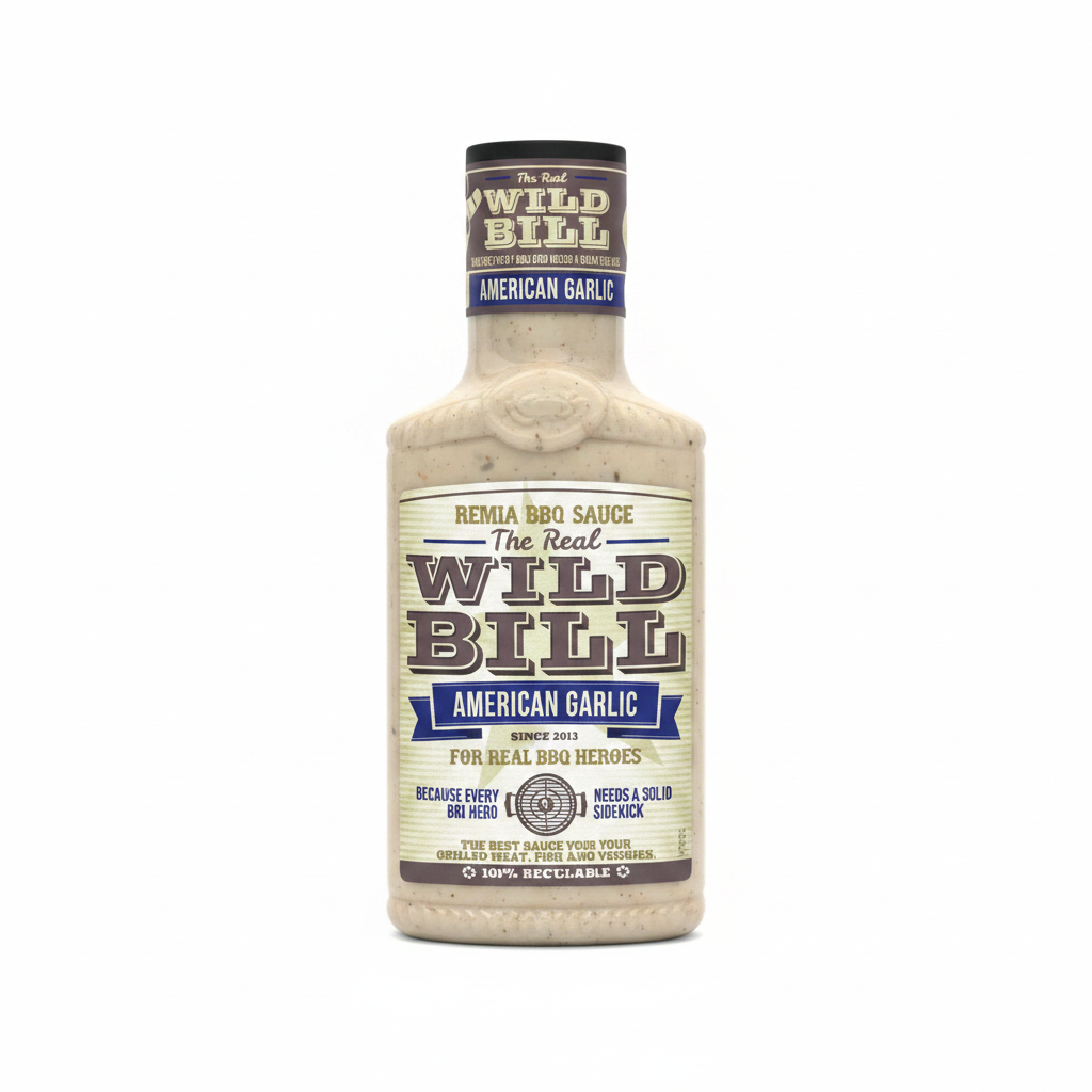 Remia Wild Bill American Garlic BBQ Sauce 450ml