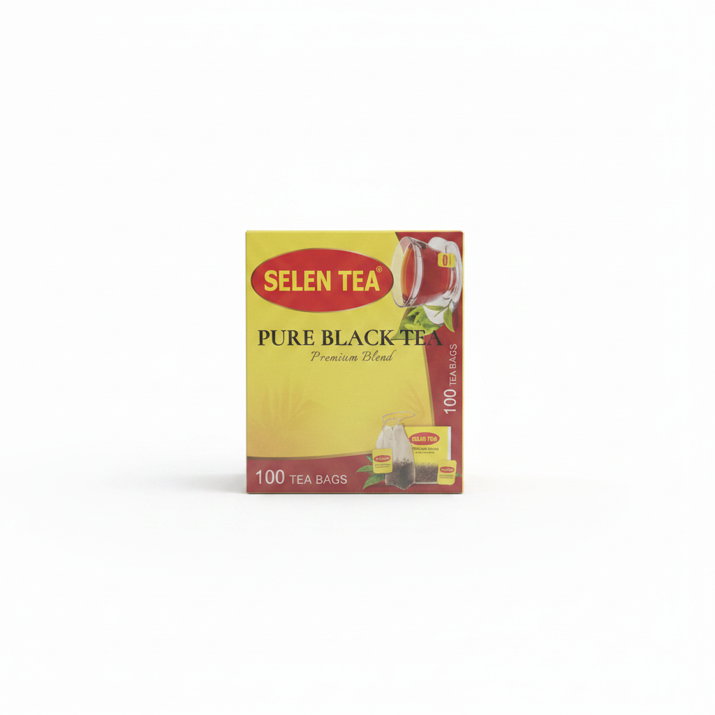 Selen Tea Pure Black Tea Premium Blend 100 Bags