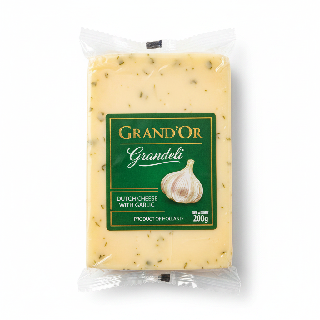 Grand'Or Grandeli Dutch Cheese with Garlic 200g
