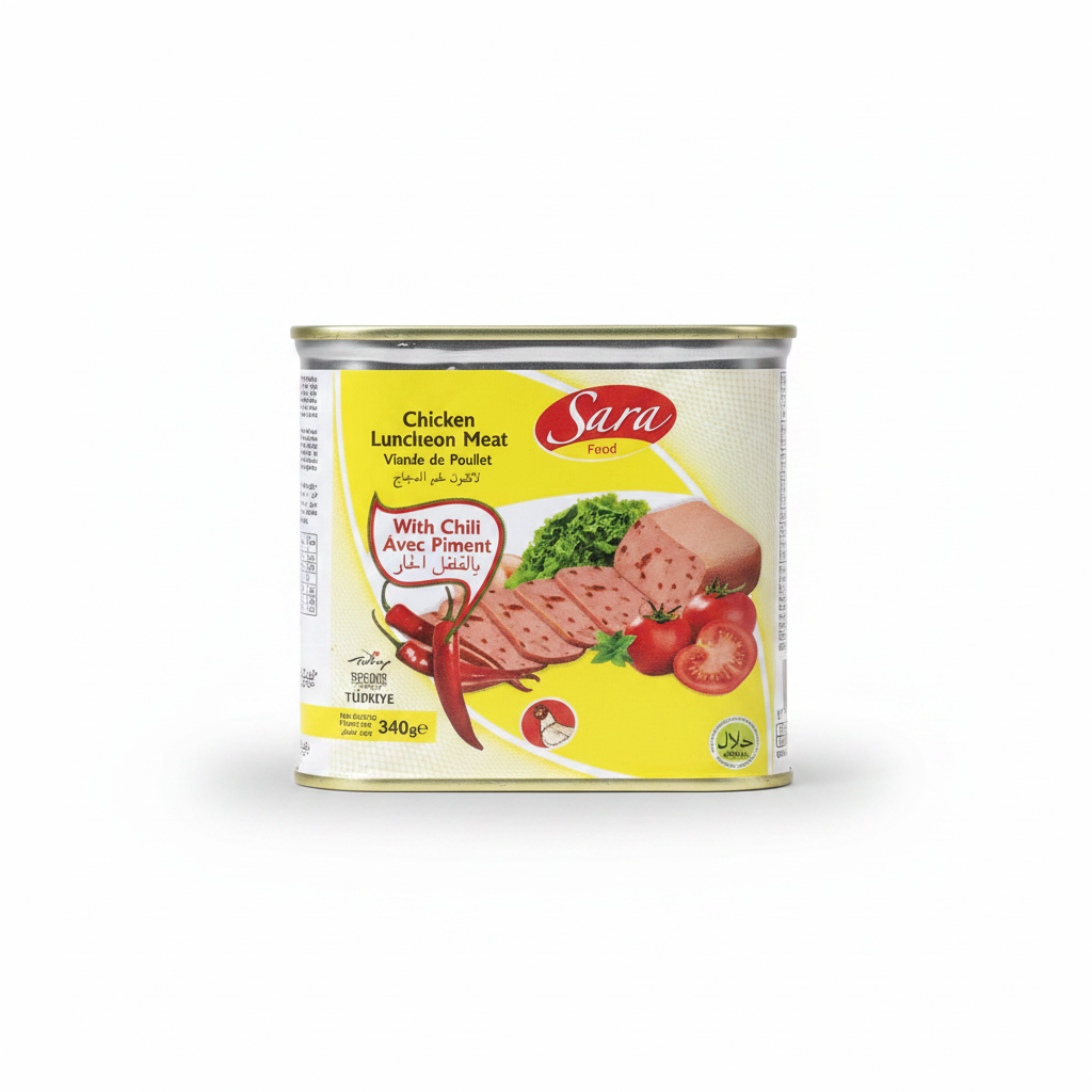 Sara Food Chicken Luncheon Meat with Chili 340g