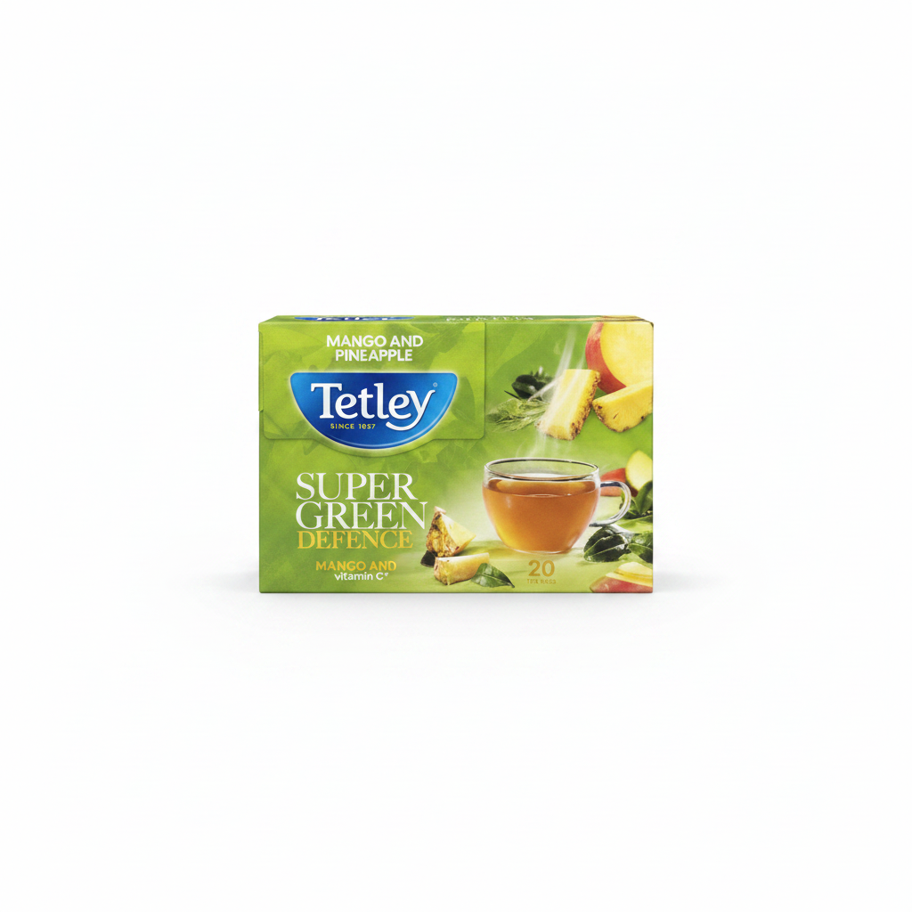 Tetley Super Green Defence Mango & Pineapple Tea 20 Bags 40g