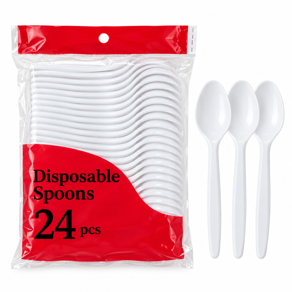 Plastic Spoon 24 pcs