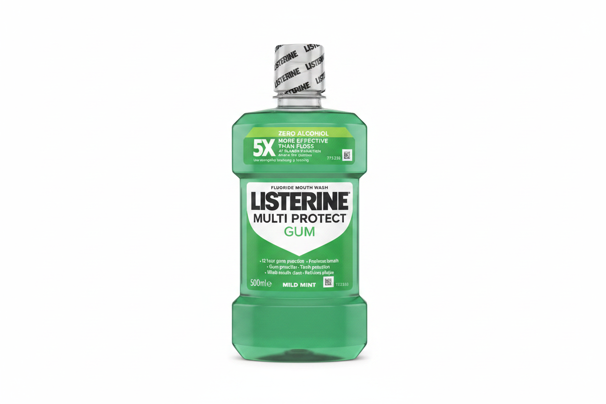 Listerine Multi Protect Gum Fluoride Mouthwash 500ml