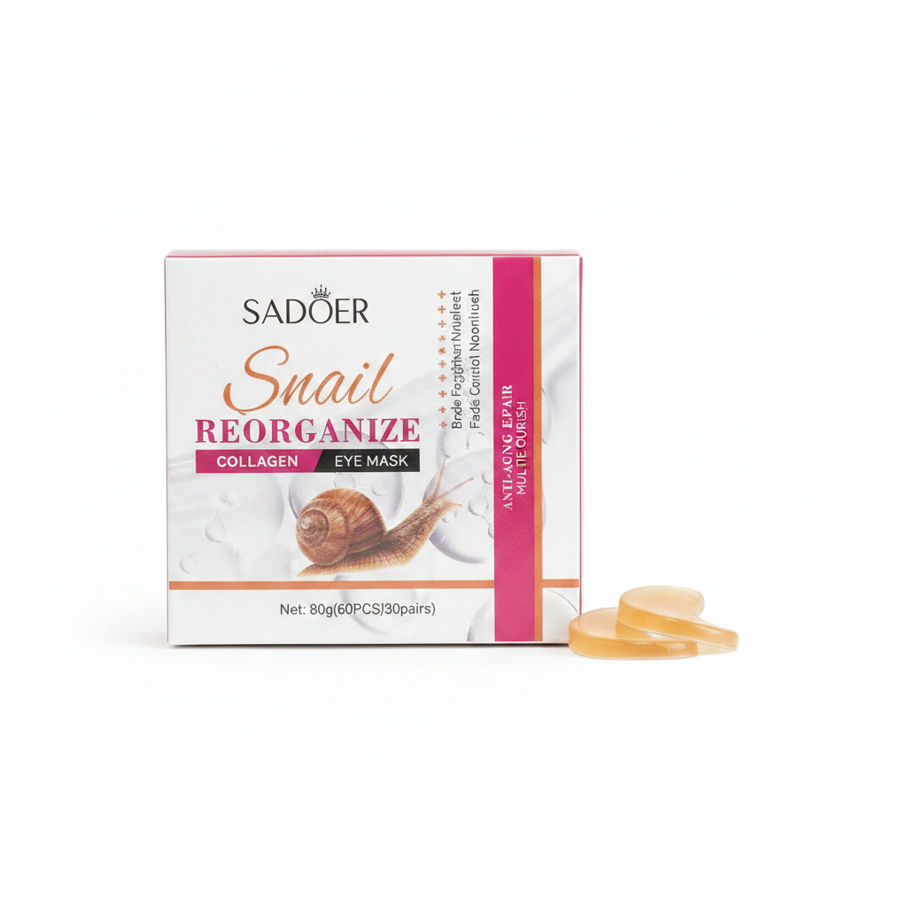 Sadoer Snail Reorganize Collagen Eye Mask (80g / 30 Pairs)