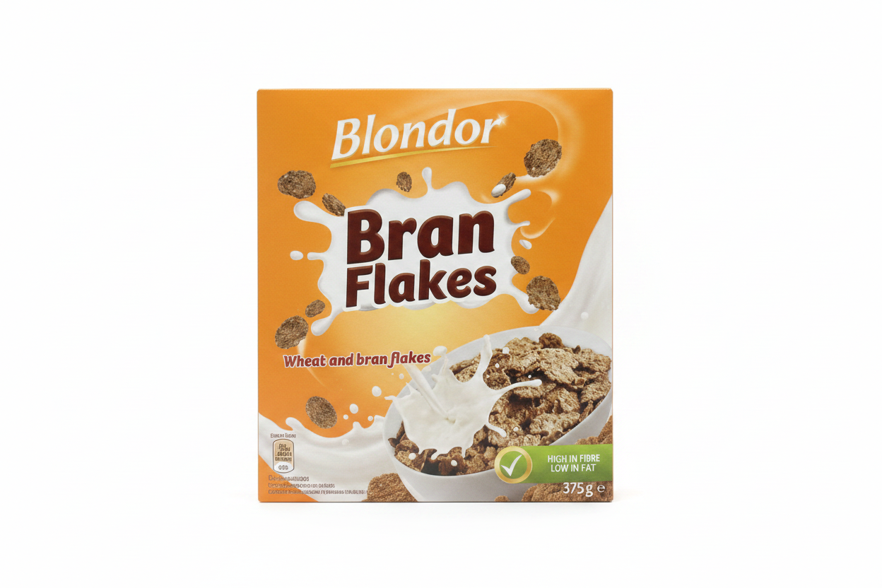 Blondor Bran Flakes Wheat & Bran Cereal (375g)