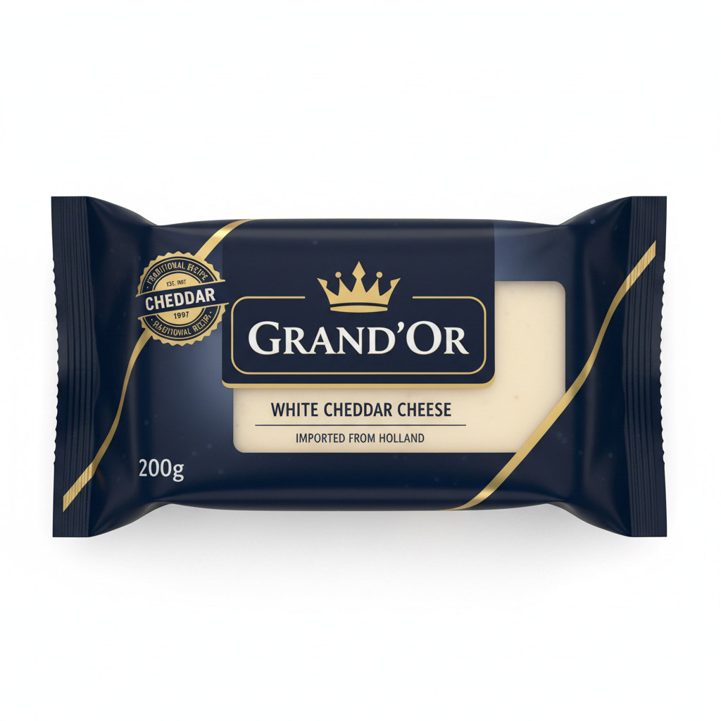 Grand'Or White Cheddar Cheese 200g
