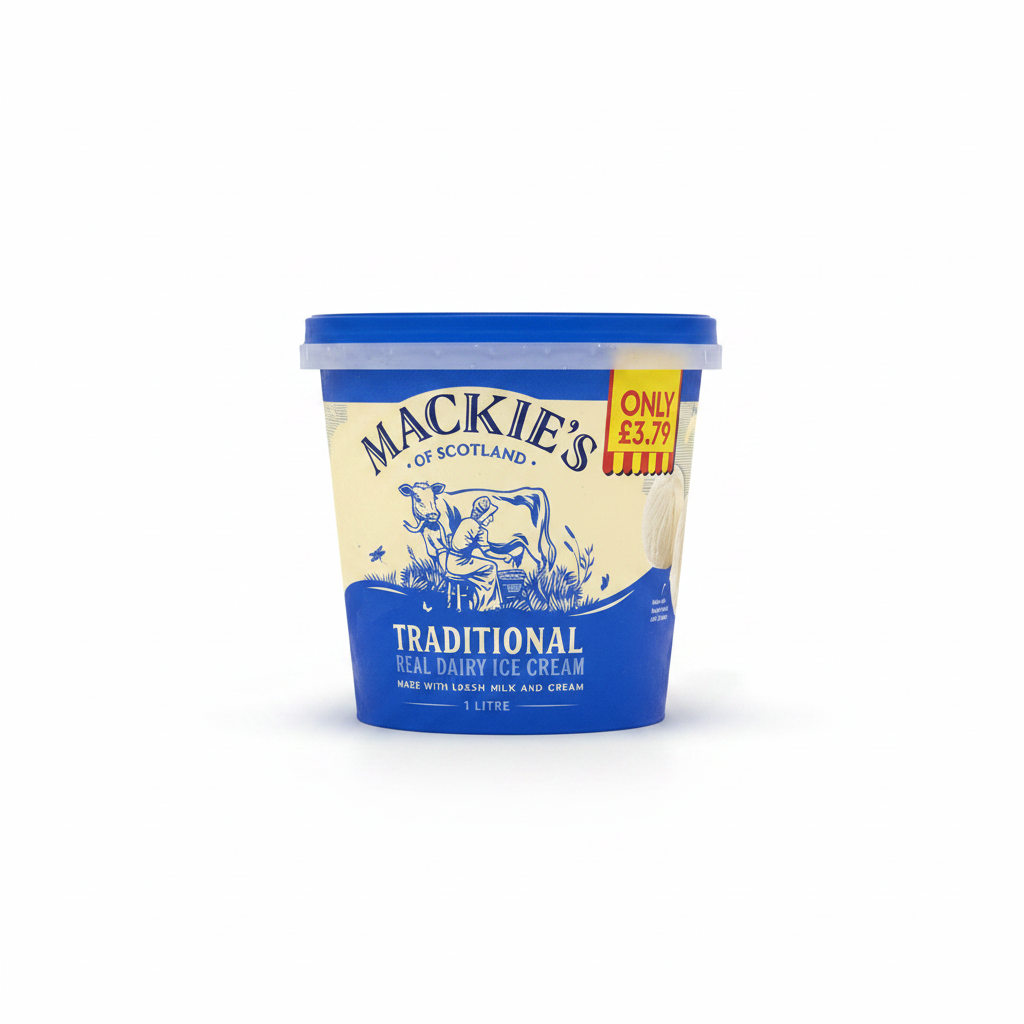 Mackie's of Scotland Traditional Real Dairy Ice Cream 1L