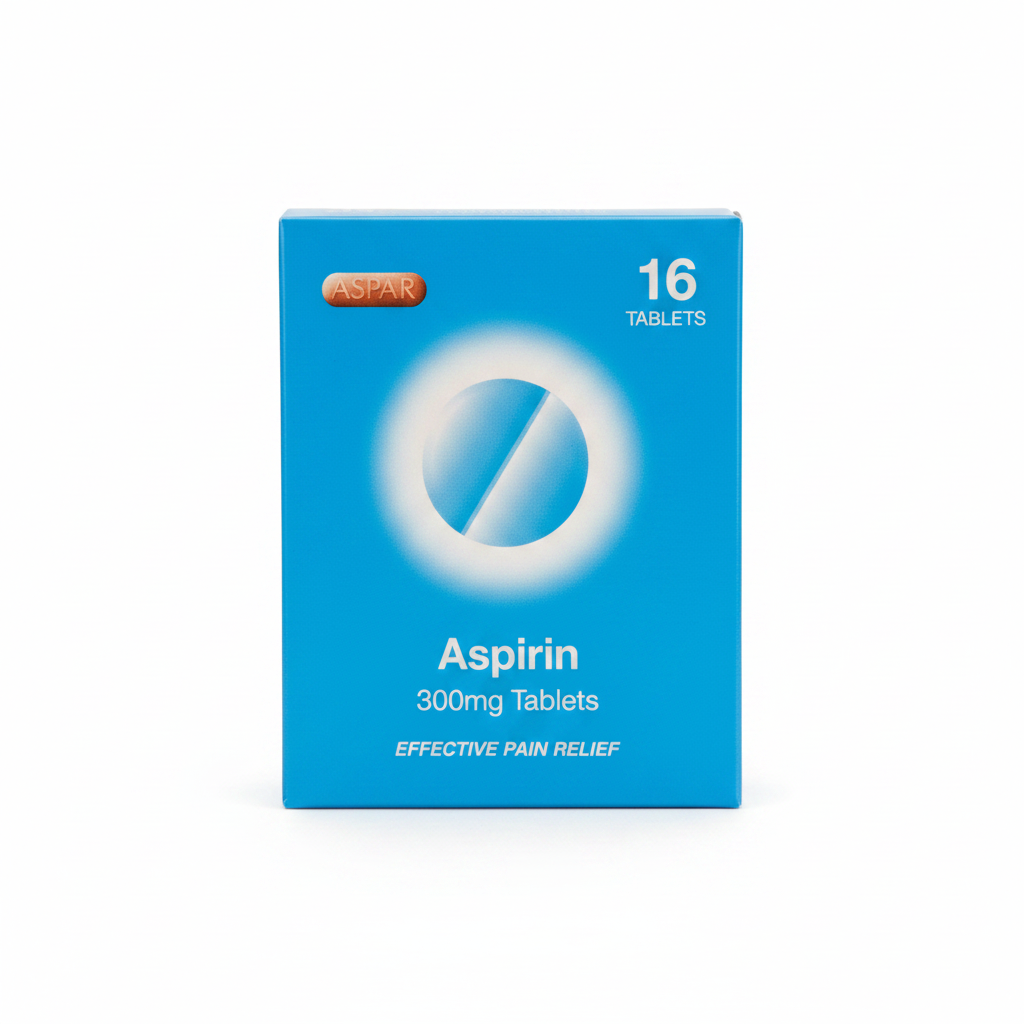 Aspirin 300mg Tablets 16s - ASPAR
