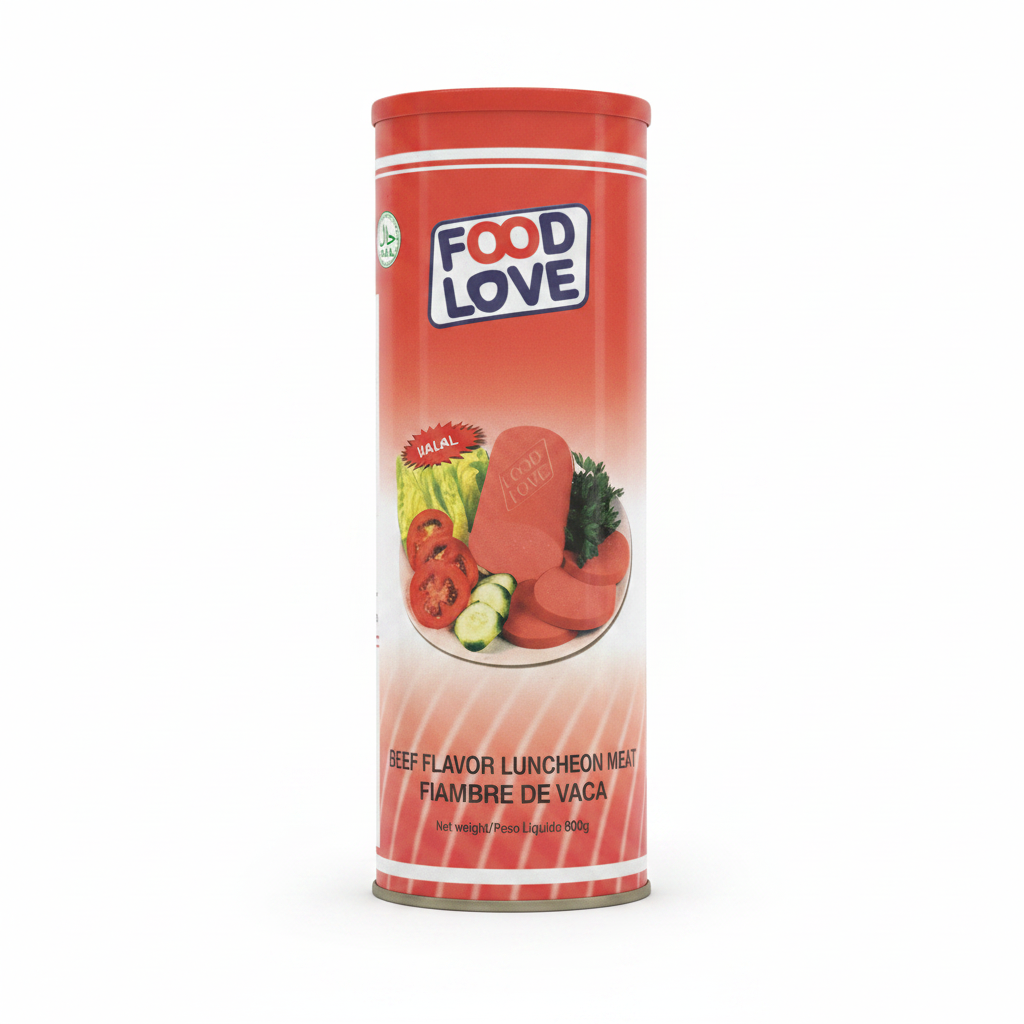 Food Love Beef Flavor Luncheon Meat 800g