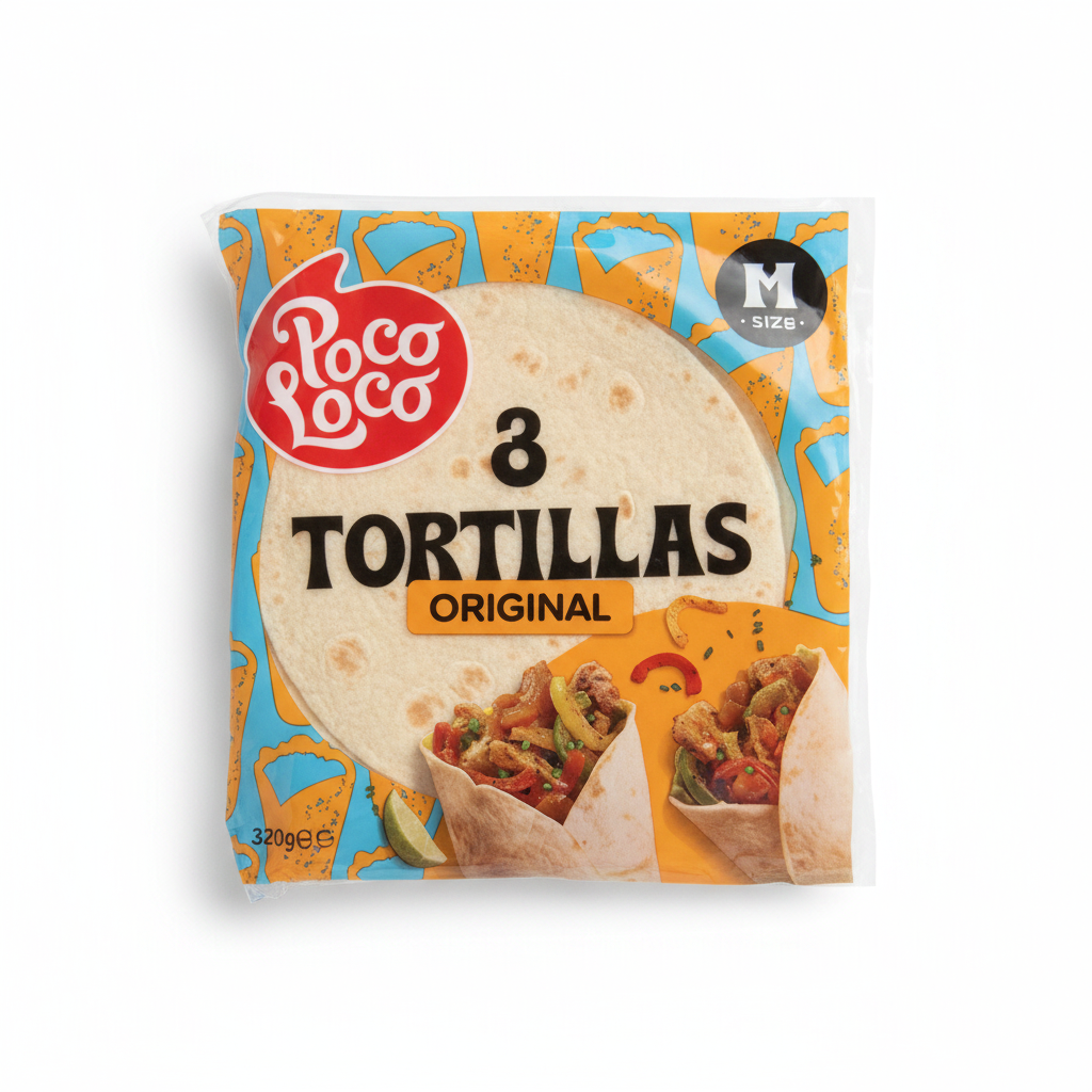 Poco Loco Original Tortillas 3 Pcs 320g