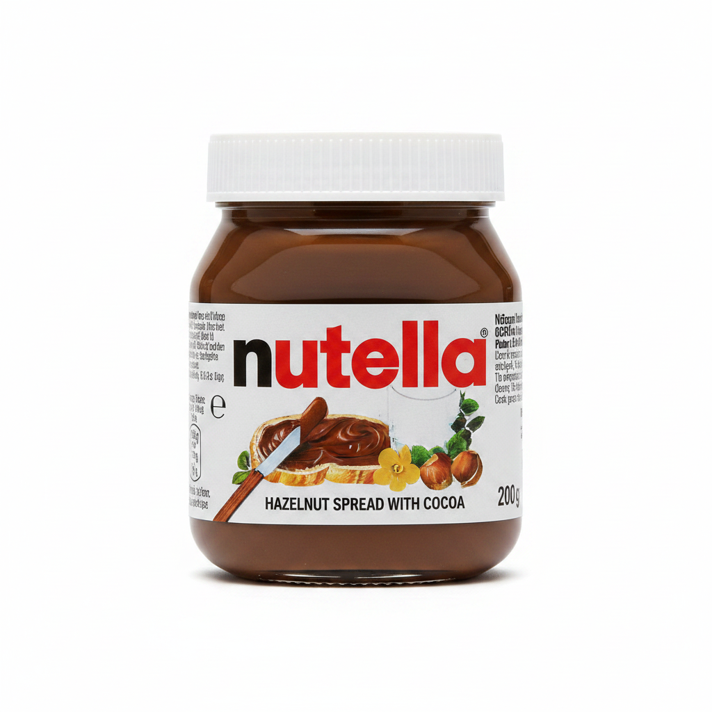 Nutella White Background