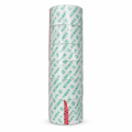 Shrink-wrapped pack of white masking tape rolls on a clean white background